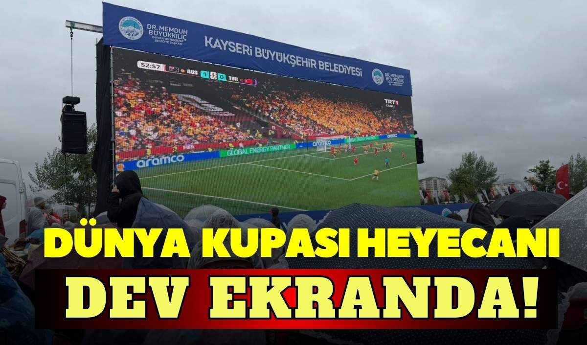 Dünya kupası maçı için Millet Bahçesi’nde dev ekran kuruldu