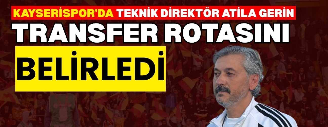 Kayserispor’da Atila Gerin transfer rotasını belirledi! Bu pozisyonlara ekleme yapılacak