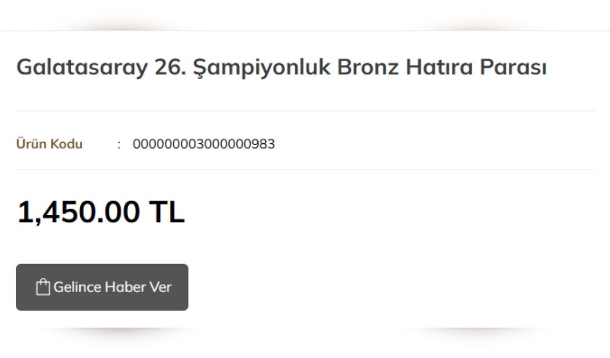 Galatasaray 26 Sampiyonluk Parasi (2)