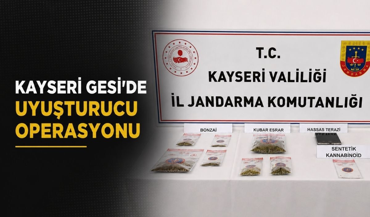 Kayseri Gesi'de uyuşturucu operasyonu: 2 şüpheli gözaltına alındı