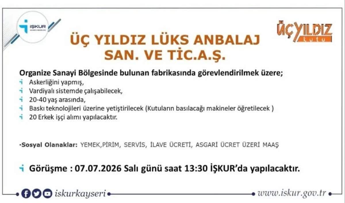 Iskur Kayseri haberleri