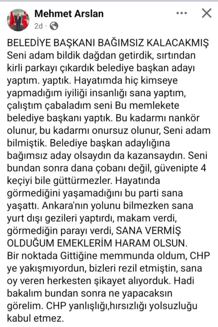 Chp’de Istifa Kavgası! Arslan’dan Dursun’a Gittiğine Memnun Oldum-1