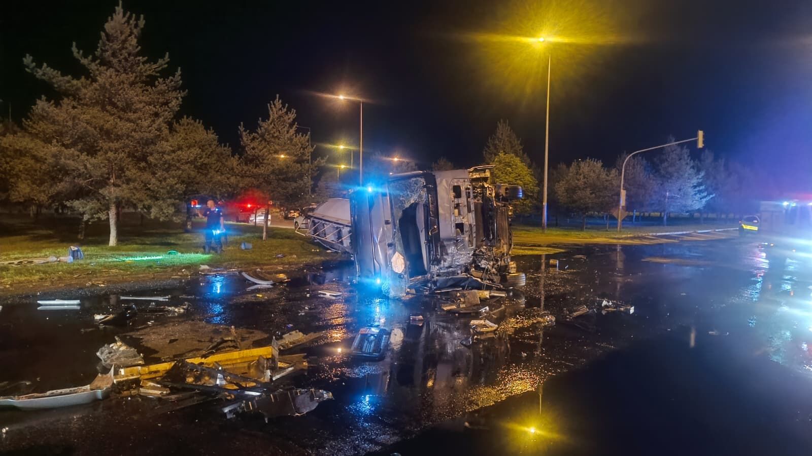 Kayseri'de Tır Otobus Carpısti1
