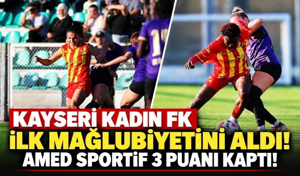 Kayseri Kadın FK ilk mağlubiyetini aldı! Amed Sportif 3 puanı kaptı!