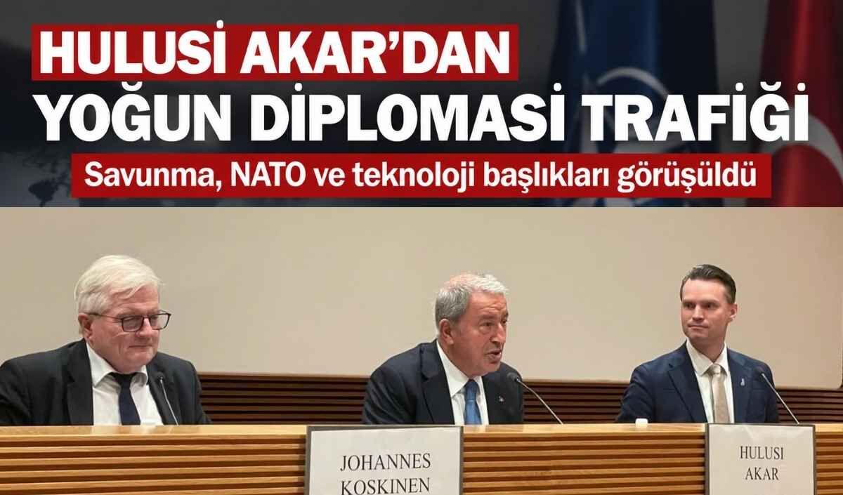 Hulusi Akar'dan yoğun diplomasi trafiği: Savunma, NATO ve teknoloji başlıkları görüşüldü