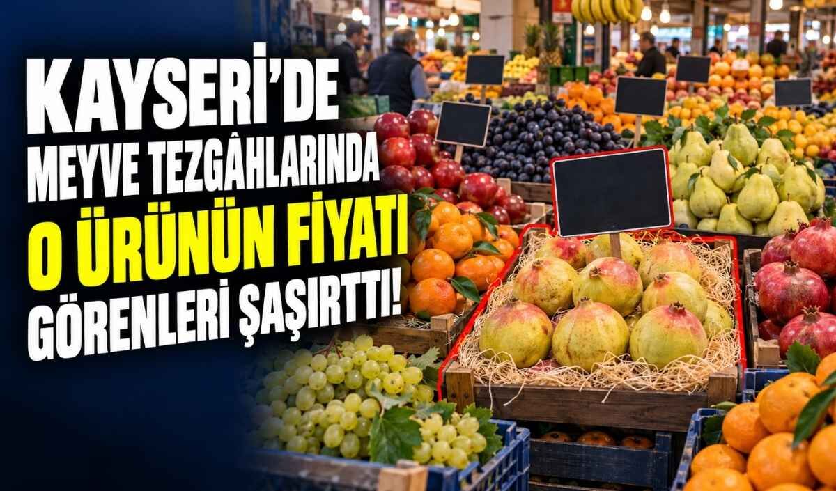 Kayseri tezgâhlarına yeni sezon ürünler geldi: İşte 26 Eylül meyve-sebze fiyatları
