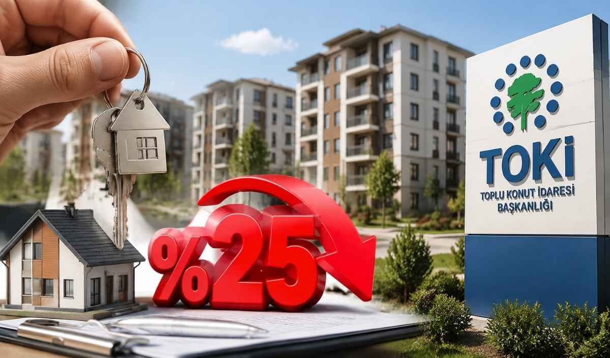 TOKİ’den ev ve iş yerleri için yüzde 25 indirim kampanyası başladı!